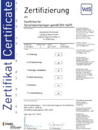 Fachfirma für Sprachalarmanlagen nach DIN 14675 bei Sicherheitstechnik Liebing & Beese GmbH in Gera